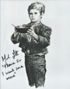 Oliver! 8x10 inch photo from one of the great British musicals, signed by actor Mark Lester who