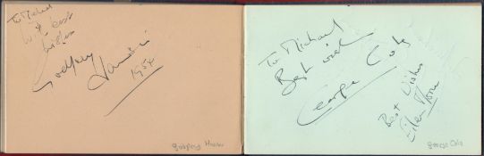 1950s Entertainment and Music Vintage Autograph book includes over 60 great signatures from some