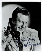 Harold Russell signed 10x8 black and white photo. Russell was a Canadian-born American World War
