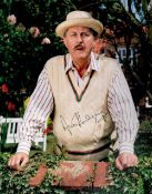 English Actor and Director Anton Rodgers Hand signed 10x8 Colour Photo. Signed in black marker