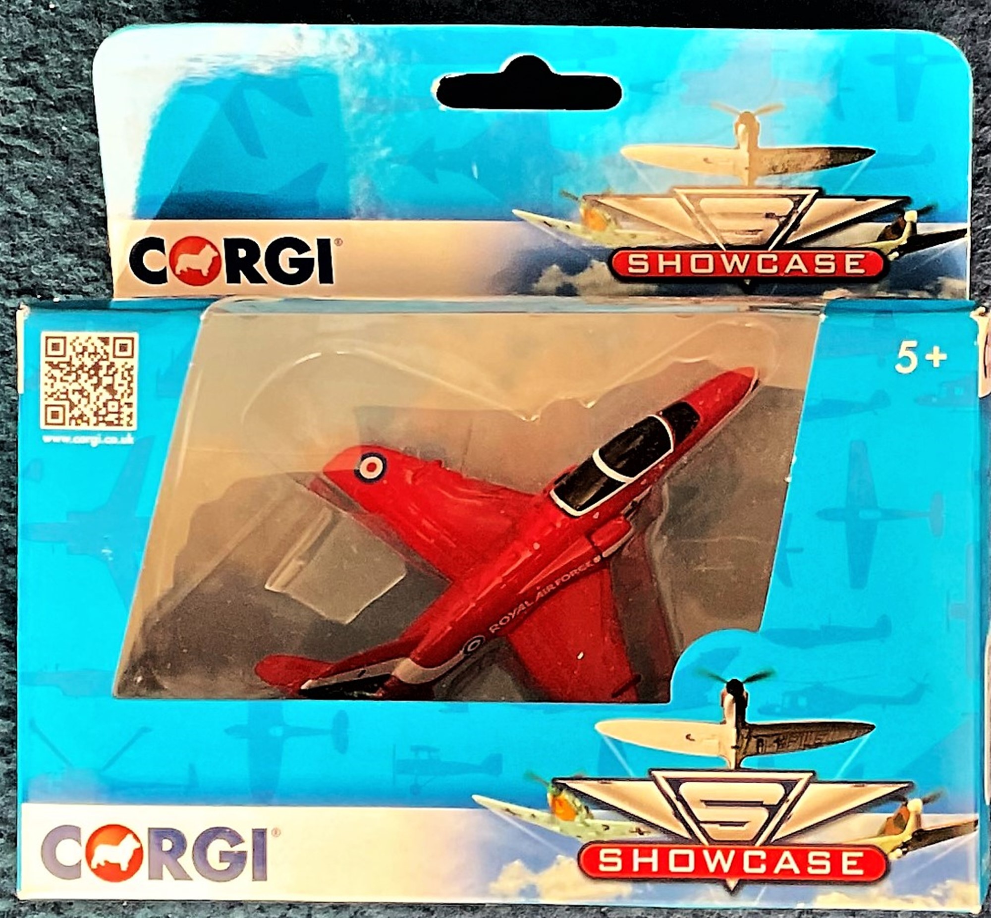 Corgi Models. RAF Die Cast Metal and Plastic Red Arrows Hawk-Red Leader. Housed in Original Box.