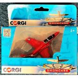 Corgi Models. RAF Die Cast Metal and Plastic Red Arrows Hawk-Red Leader. Housed in Original Box.