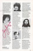 Jill Gascoine and John Gielgud signed 7x5 magazine page Signed on either side of the page by each