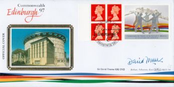 Sir David Thorne signed Benham cover commemorating Commonwealth Edinburgh 1997. Major General Sir