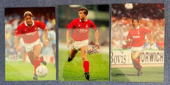 Nigel Jemson Nottingham Forest collection of signed 12x8 photos. Nigel Bradley Jemson is an