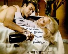 Bond Girl, Shirley Eaton signed 10x8 colour photograph pictured during her role in Goldfinger as