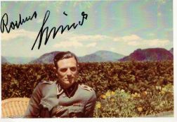 WWII, Rochus Misch signed 6x4 photograph. photograph in great condition and signed in black marker