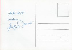 Alan Bennett signed 6x4 Telling Tales post card signature on reverse. Alan Bennett (born 9 May 1934)