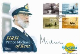 HRH Prince Michael of Kent signed Autographed Edition FDC includes full set of stamps PM