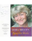 Dora Bryan signed hardback book titled Tapestry Tales dedicated to Michael, inscribed Happy Days