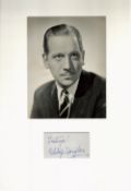 Melvyn Douglas 18x12 mounted signature piece includes signed album page and vintage black and