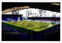 Birmingham football collection includes signed coloured photos. Multi signed stadium photo, Bob