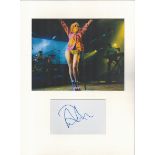 Marina and The Diamonds Music signature Piece, Professionally Mounted with approx 9x7 Colour