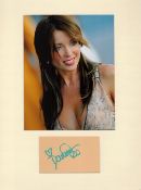 Singer, Dannii Minogue 16x12 matted signature piece includes a colour photograph and a signed