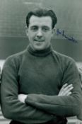 Joe Lancaster signed Manchester United 12x8 black and white photo. Joseph Gerald Lancaster (born