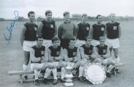 Football, Kenny Brown signed 12x8 black and white West Ham team photograph. Brown (born 11 July