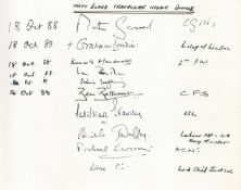 Visitors Book Collection The Admiral Presidents House dated Sept 1988 to Apr 1991 fantastic item