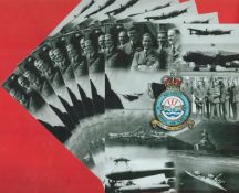 Dealers/Traders pack of Seven 617 Squadron Black and White Montage Photos Unsigned, Ready for