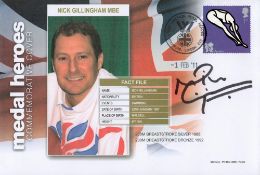 Olympics, Nick Gillingham signed Medal Heroes Commemorative Cover post marked 1st February 2011,