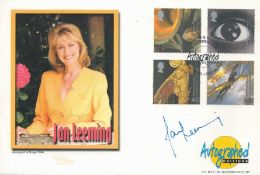 Jan Leeming signed Autographed Editions cover with photograph, 4 official stamps and post mark.