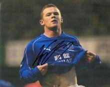 Football Wayne Rooney signed 10x8 Everton colour photo. Wayne Mark Rooney (born 24 October 1985)