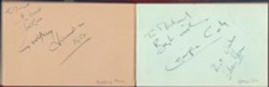 1950s Entertainment and Music Vintage Autograph book includes over 60 great signatures from some