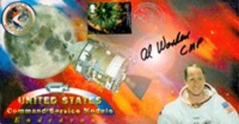 Astronaut, Al Worden signed 2002 Apollo 15 Endeavour commemorative cover. This lovely cover is