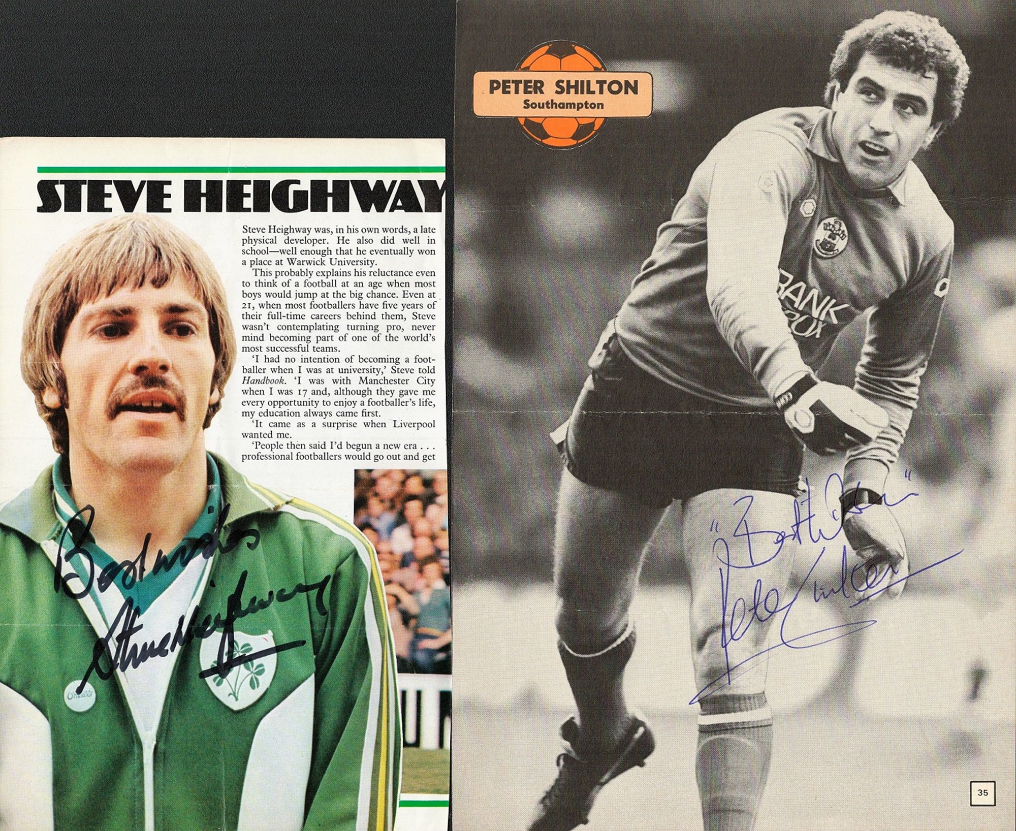 General Sport Collection. Mixture of signed magazine articles. Including Vic Mobley, Terry Conroy, - Image 3 of 4