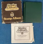 Stanley Gibbons collectors, lovely green stamp album. Empty and is perfect for storage of stamps and