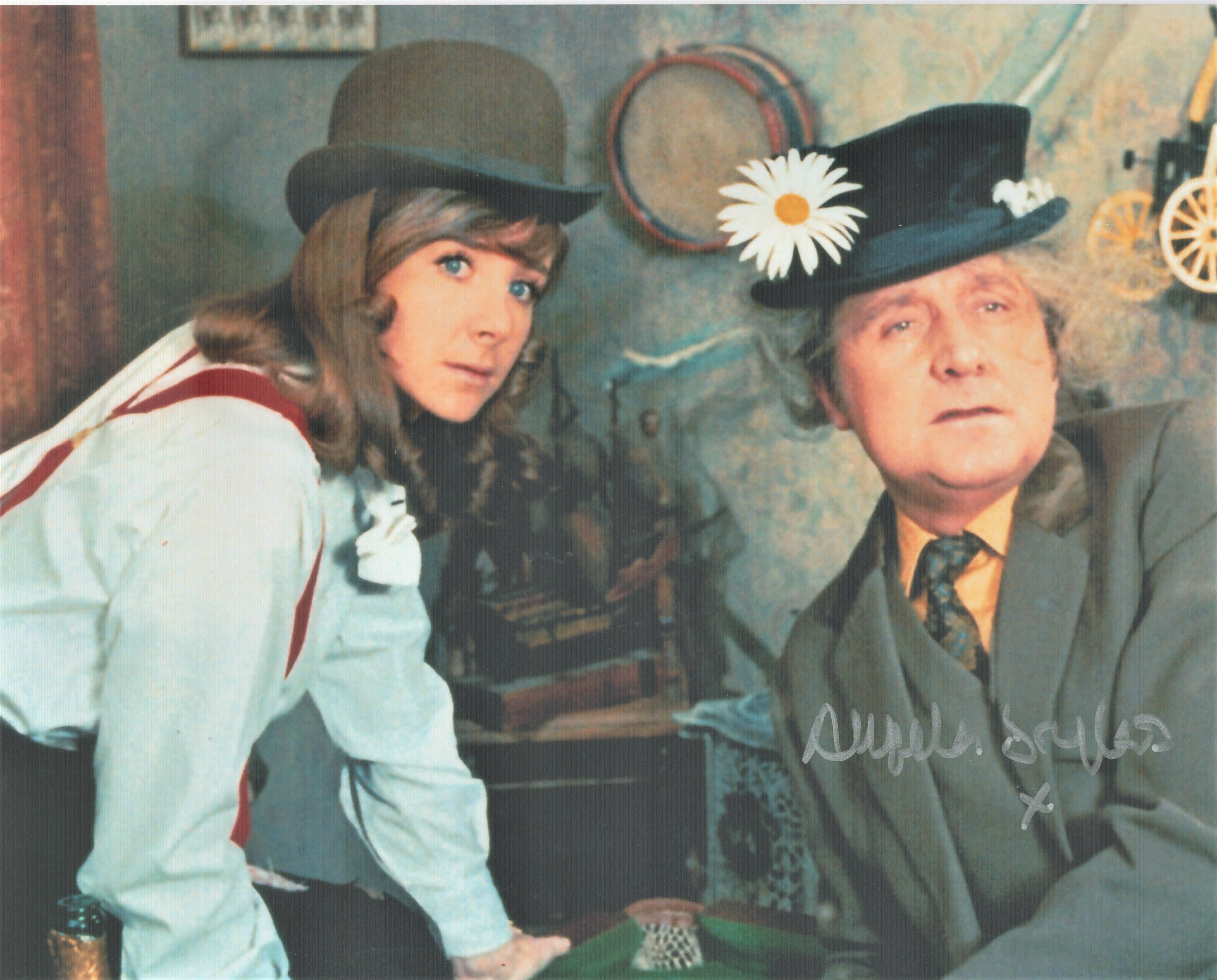 British Actress Angelica Douglas hand signed 10x8 Colour Photo. Signed in silver Marker Pen. Good