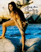 Bond Girl, Caroline Munro signed 10x8 colour photograph pictured during her time playing 007 Bond