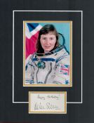 Helen Sharman 14x11 overall mounted signature piece includes signed album page and colour photo.