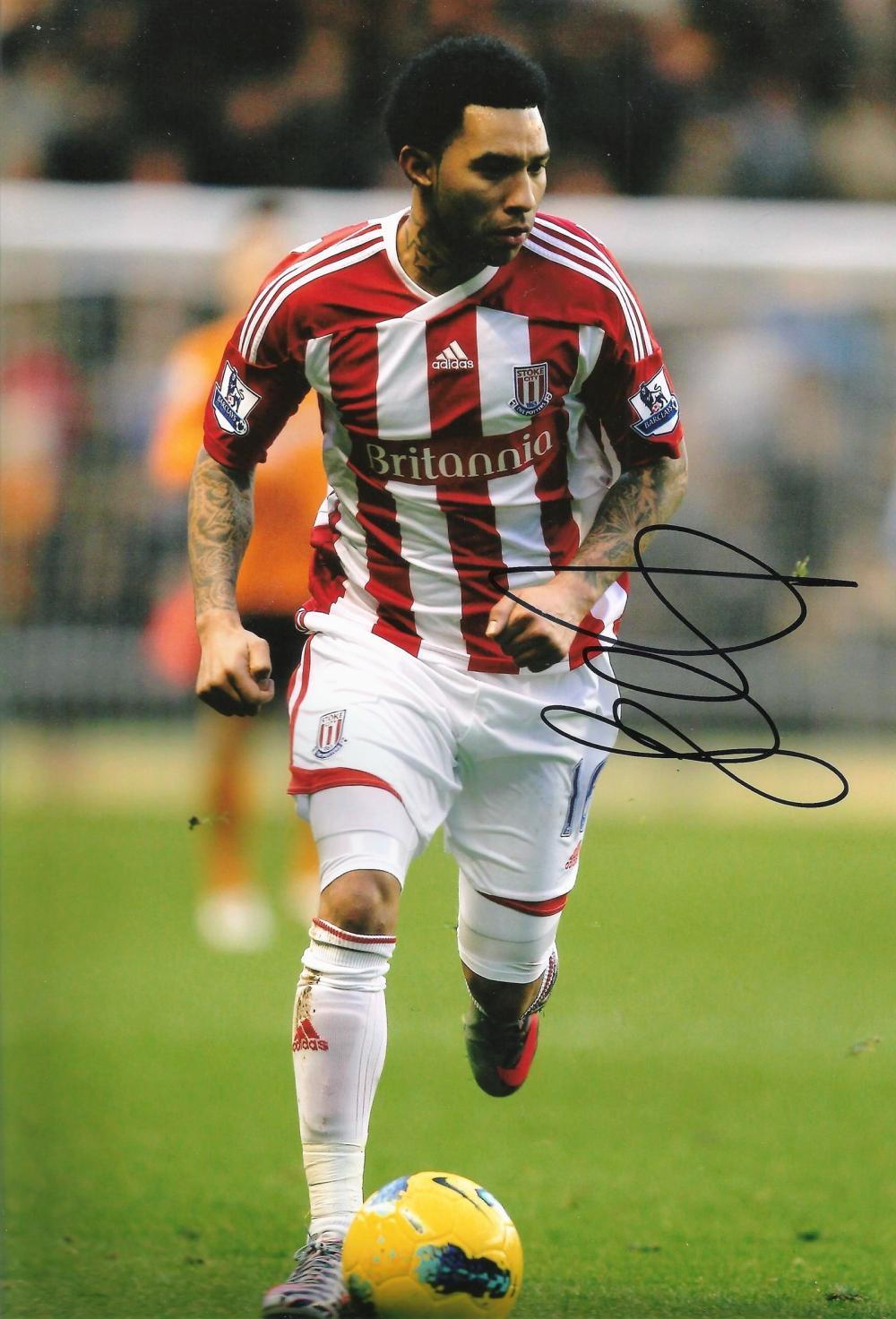 Football Jermaine Pennant signed 12x8 colour Stoke City photo. Jermaine Lloyd Pennant (born 15