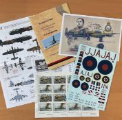 WW2 617 Dambuster Collection of 2 Signatures, Mint Stamps and Information relating. Signatures