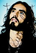 Russell Brand signed 7 x 5 colour photo. Brand is an English comedian, actor, radio host and