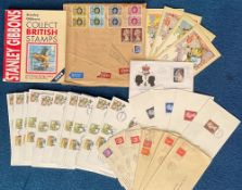 GB postal collection. Includes SG collect British stamps guide 2008, phq cards, GB commercial covers