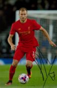 Footballer Ragnar Klavan Liverpool 12x8 signed coloured photo. Ragar Klavan was a reliable centre-