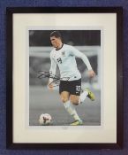 Football Ross Barkley Personally Signed Colour Photo in black wood effect frame measuring 20x16