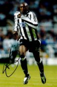 Football Shola Ameobi signed 10x8 Newcastle United colour photo. Foluwashola Ameobi (born 12 October