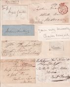 Military, Selection of Historical Pieces Signed by Various Georgian Victorian Generals and