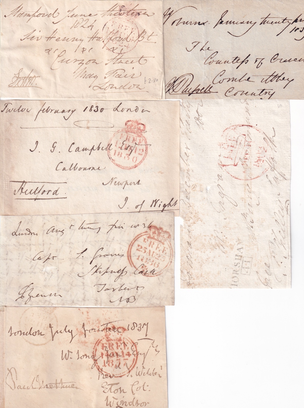 Georgian Victorian Cricketers (MCC), Selection of 6 Signed Envelope Fronts: Paul Methuen 2nd