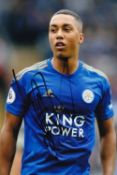 Youri Tielemans, Leicester and Belgium Footballer, 6x4 Signed Photo. Good condition. All