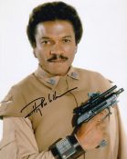 Billy Dee Williams, Legendary Star Wars Actor, 10x8 inch Signed Photo. Good condition. All