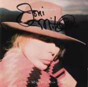 Joni Mitchell, American Singer Songwriter, Signed CD Insert. Good condition. All autographs come