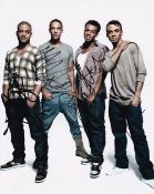 JLS, Chart Topping Boy Band, 10x8 inch Fully Singed Photo. Good condition. All autographs come