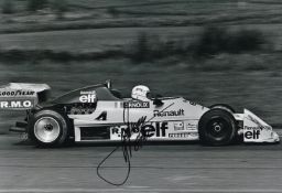 Rene Arnoux, French Formula 1 Driver, 12x8 Signed Photo. Good condition. All autographs come with