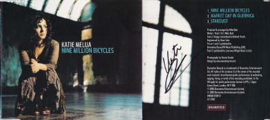 Katie Melua, Chart Topping Singer Songwriter, Signed CD Insert. Good condition. All autographs