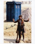 Tom Baker, Dr Who Actor, 10x8 inch Signed Photo. Good condition. All autographs come with a
