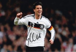 Michael Ballack, German International Footballer, 10x8 inch Signed Photo. Good condition. All