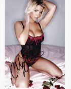 Gemma Atkinson, Curvey British Actress, 10x8 inch Signed Photo. Good condition. All autographs